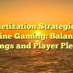 Monetization Strategies in On-line Gaming: Balancing Earnings and Player Pleasure