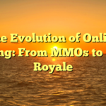 The Evolution of Online Gaming: From MMOs to Battle Royale