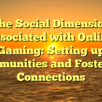 The Social Dimension associated with Online Gaming: Setting up Communities and Fostering Connections